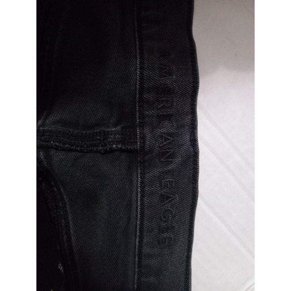 American Eagle 14R Black Distressed Highest Rise 90s Boyfriend Jeans - Picture 6 of 8
